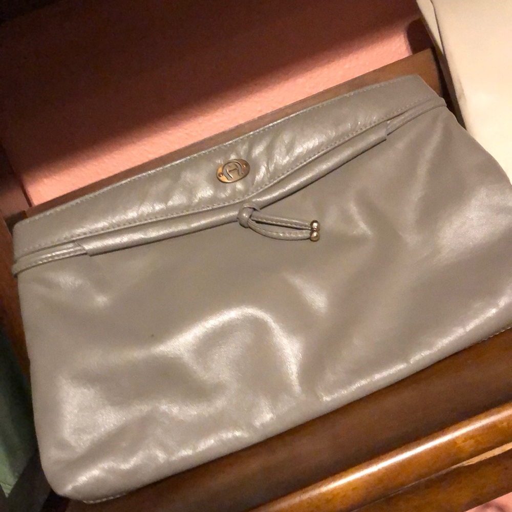 Etienne Aigner Amal grey clutch